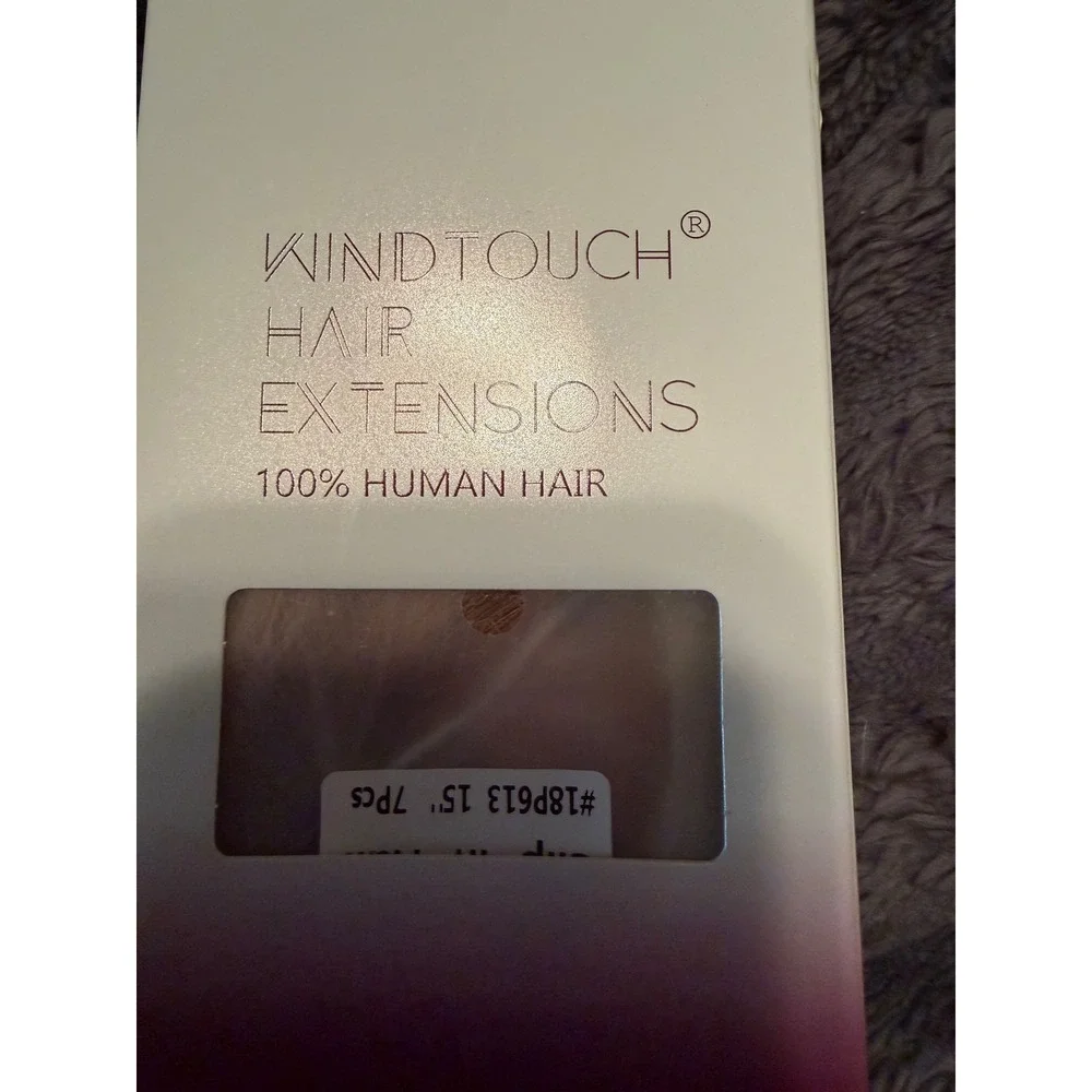 Human hair clip ins. 18p613